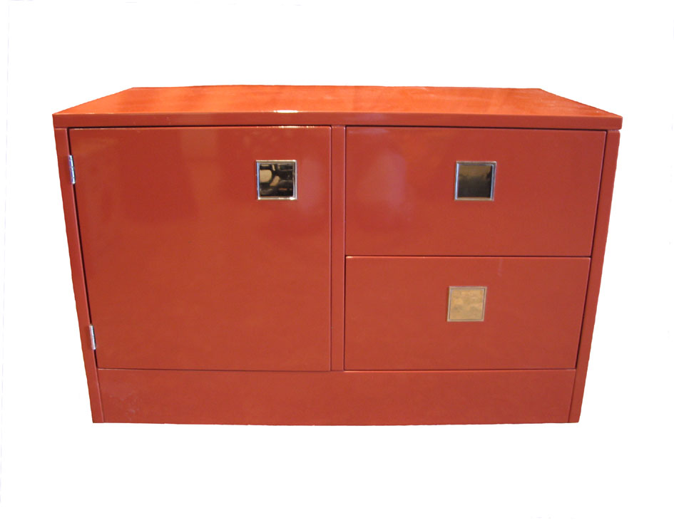 Pair of Vintage Lacquered Chests by Directional