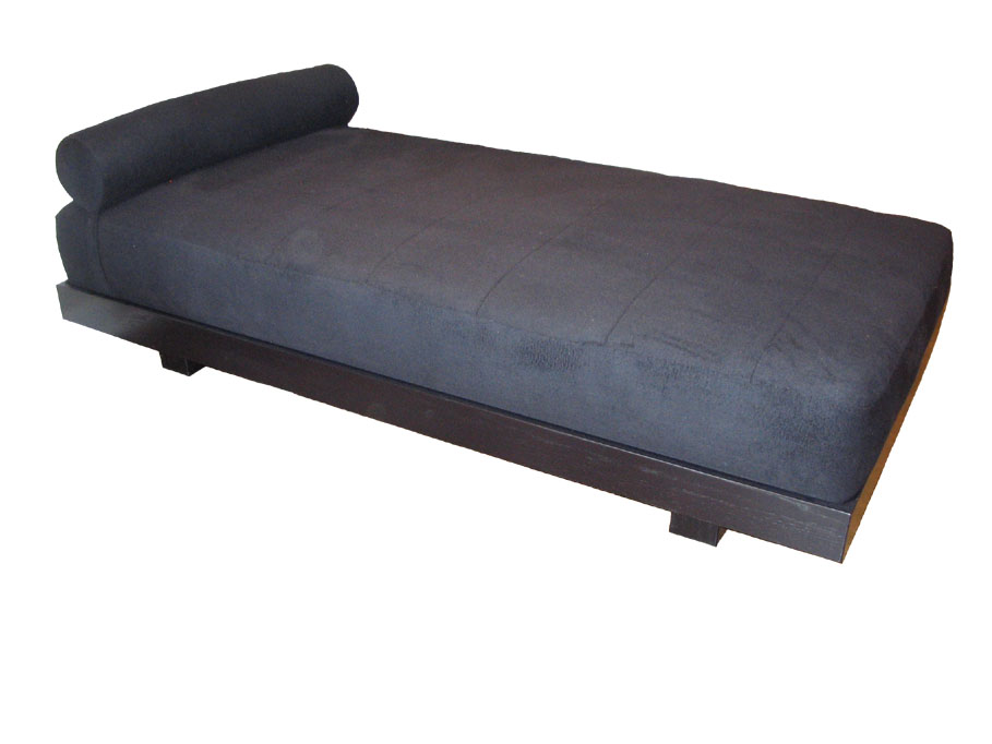 Ebonized Oak and Angora Daybed