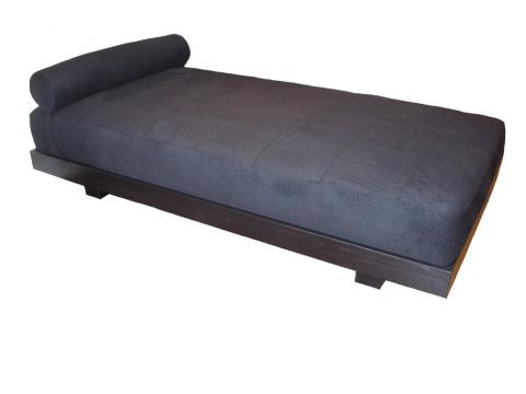 Ebonized Oak and Angora Daybed
