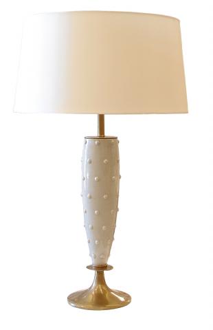 1960's Crackled Porcelain Table Lamp
