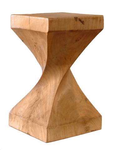 Mango Wood Helix Stool