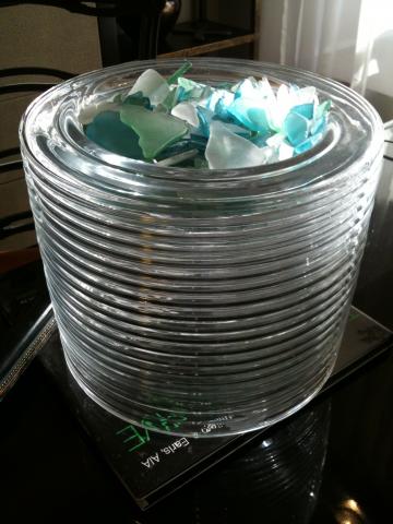 Fluted Glass Bowl