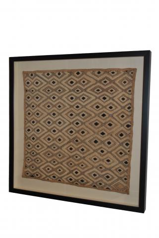 Framed African Kuba Cloth
