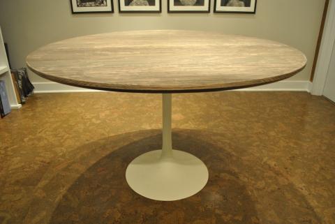 Vintage Distressed Oak Tulip Dining Table